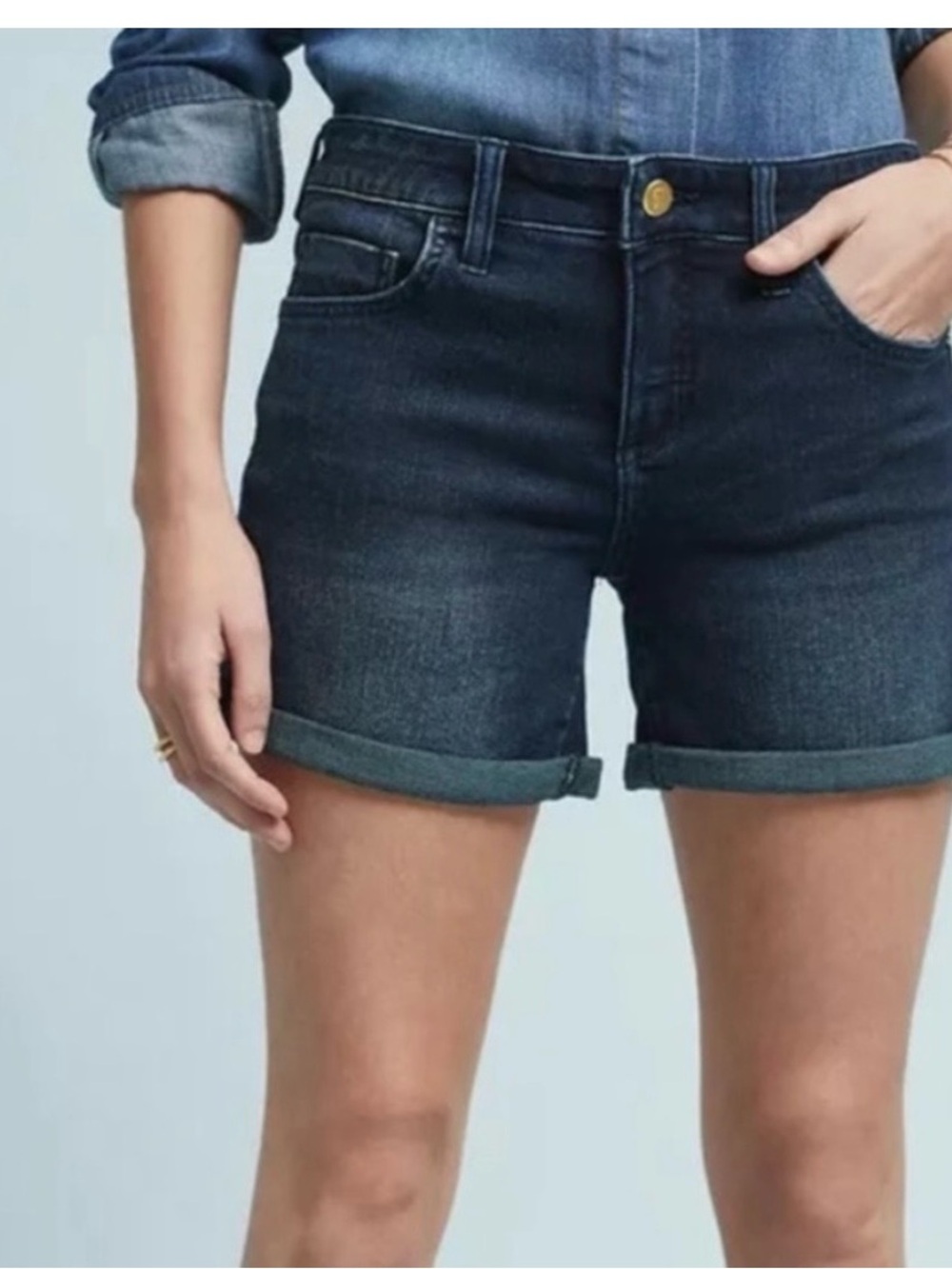 Anthropologie Pilcro Stet denim shorts size 27